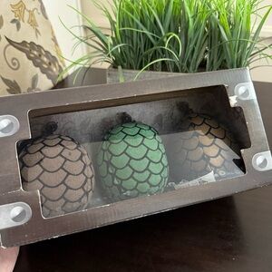 2014 Game of Thrones Dragon Egg Plush New set of 3 Convention exclusive